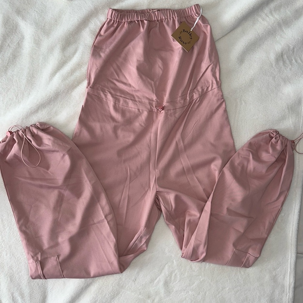 Bailey Rose Cargo Strapless Jumpsuit